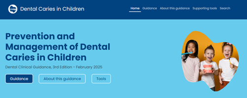 Caries in Children Website Banner